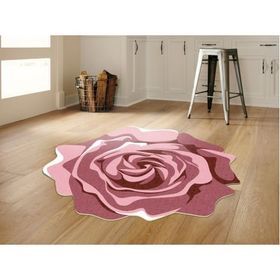 Dekoreko 121 Pudra 80x80 Figürlü Yuvarlak Özel Kesim Halı