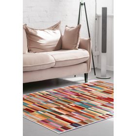 Dekoreko 1620 İnci Saçaksız Renkli 80x120 cm Salon Halı