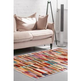 Dekoreko 1620 İnci Saçaksız Renkli 80x120 cm Salon Halı