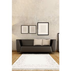 Dekoreko 1802 Desen 1 İpek Dijital Saçaklı 120x180 cm Halı