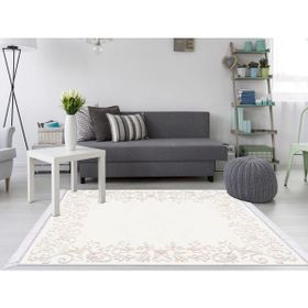Dekoreko 1802 Desen 1 İpek Dijital Saçaklı 120x180 cm Halı