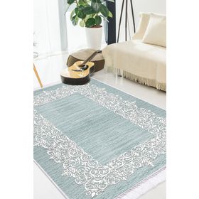 Dekoreko 1811 İnci Dijital Saçaklı Desen 3 80x120 cm Salon Halısı