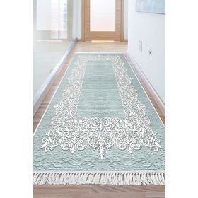 Dekoreko 1811 İnci Dijital Saçaklı Desen 3 80x120 cm Salon Halısı