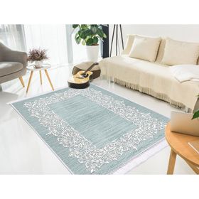 Dekoreko 1811 İnci Dijital Saçaklı Desen 3 80x120 cm Salon Halısı