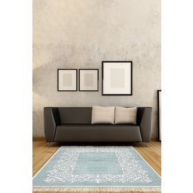 Dekoreko 1811 İnci Dijital Saçaklı Desen 3 80x120 cm Salon Halısı