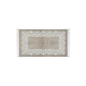 Dekoreko 1811 İnci Dijital Saçaklı Kahve 80x120 cm Salon Halı