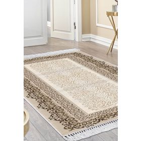 Dekoreko 1818 İnci Dijital Saçaklı 80x120 cm Salon Halı
