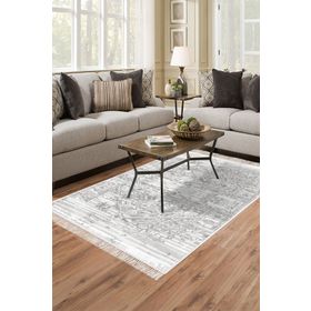 Dekoreko 1826 Desen 1 İpek Dijital Saçaklı 120x180 cm Halı