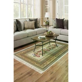 Dekoreko 1836 Desen 1 İpek Dijital Saçaklı 120x180 cm Halı