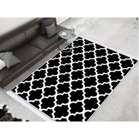 Dekoreko 1882 İnci Dijital Saçaklı Desen 4 80x120 cm Halı