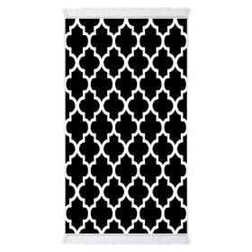 Dekoreko 1882 İnci Dijital Saçaklı Desen 4 80x120 cm Halı