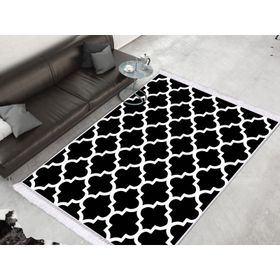 Dekoreko 1882 İnci Dijital Saçaklı Desen 4 80x120 cm Halı