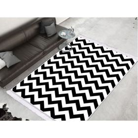 Dekoreko 1886 İnci Dijital Saçaklı Desen 1 80x120 cm Halı