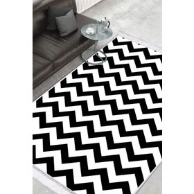 Dekoreko 1886 İnci Dijital Saçaklı Desen 1 80x120 cm Halı