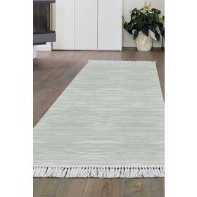 Dekoreko 1889 İnci Dijital Saçaklı Yeşil 80x120 cm Halı