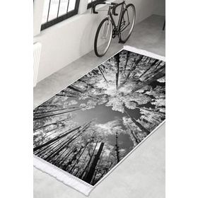 Dekoreko 1902 Desen 1 İpek Dijital Saçaklı 80x120 cm Halı