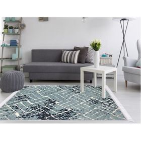 Dekoreko 1904 Desen 1 İpek Dijital Saçaklı 80x120 cm Halı