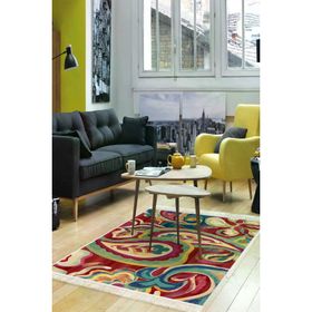 Dekoreko 1919 Desen 1 İnci Dijital Saçaklı 160x230 cm Halı