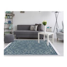 Dekoreko 2057 Desen 1 İpek Dijital Saçaklı 120x180 cm Halı
