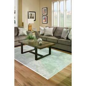 Dekoreko 2092 İpek Halı Saçaksız Gri 120x180 cm Salon Halı