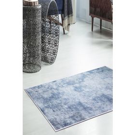 Dekoreko 2092 İpek Halı Saçaksız Pudra 80x120 cm Salon Halı
