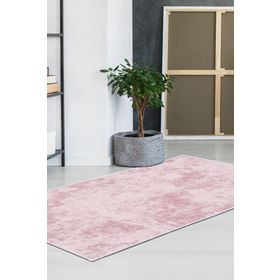 Dekoreko 2092 İpek Saçaksız Pudra 120x180 cm Halı
