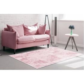 Dekoreko 2092 İpek Saçaksız Pudra 120x180 cm Halı