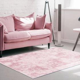 Dekoreko 2092 İpek Saçaksız Pudra 120x180 cm Halı