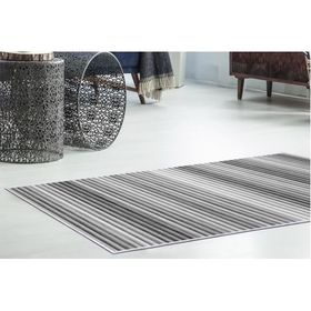 Dekoreko 2121 Gri İnci Saçaksız 80x300 cm Yolluk