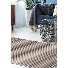 Dekoreko 2121 İnci Saçaksız Kahve 80x120 cm Salon Halı