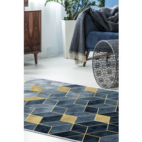 Dekoreko 2146 İpek Halı Saçaksız 80x120 cm Salon Halı