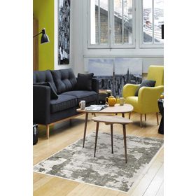Dekoreko 7003 İpek Halı Saçaksız Bej 160x230 cm Salon Halı