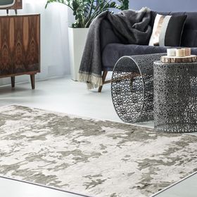 Dekoreko 7003 İpek Halı Saçaksız Bej 160x230 cm Salon Halı