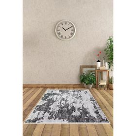 Dekoreko 7003 İpek Halı Saçaksız Gri 180x280 cm Salon Halı