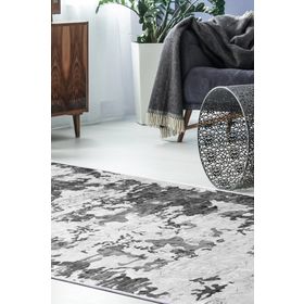 Dekoreko 7003 İpek Halı Saçaksız Gri 180x280 cm Salon Halı