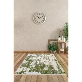 Dekoreko 7003 İpek Halı Saçaksız Yeşil 120x180 cm Salon Halı