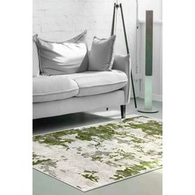 Dekoreko 7003 İpek Halı Saçaksız Yeşil 80x120 cm Salon Halı