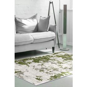 Dekoreko 7003 İpek Halı Saçaksız Yeşil 80x120 cm Salon Halı