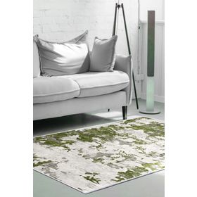 Dekoreko 7003 İpek Halı Saçaksız Yeşil 80x120 cm Salon Halı