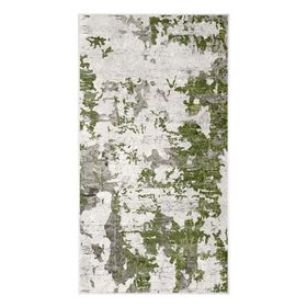 Dekoreko 7003 İpek Halı Saçaksız Yeşil 80x150 cm Salon Halı
