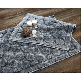 Dekoreko Alanur Ortaköy Eskitme Cotton Gri 2'li Paspas