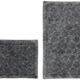 Dekoreko Alanur Ortaköy Eskitme Cotton Gri 2'li Paspas