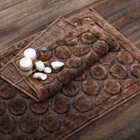 Dekoreko Alanur Ortaköy Eskitme Cotton Kahve 2'li Paspas
