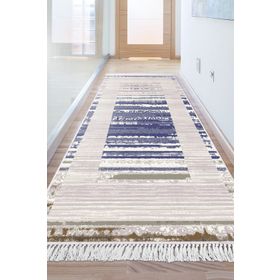 Dekoreko Dijital Saçaklı 1855 Desen 1 80x120 cm İnci Halı
