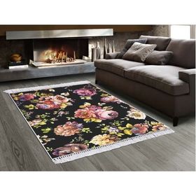 Dekoreko Dijital Saçaklı 1918 Desen 1 80x120 cm İpek Halı
