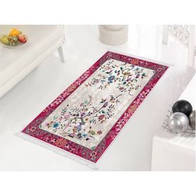 Dekoreko Dijital Saçaklı 2021 Desen 1 80x120 cm İpek Halı