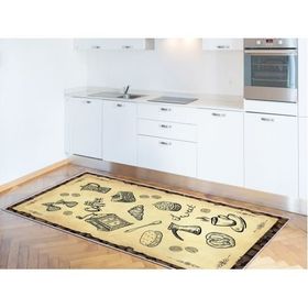 Dekoreko İnci 2124 80x120 cm Saçaksız Mutfak Halısı