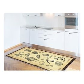 Dekoreko İnci 2124 80x120 cm Saçaksız Mutfak Halısı