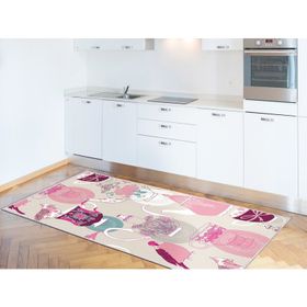 Dekoreko İnci 2126 80x120 cm Saçaksız Mutfak Halısı