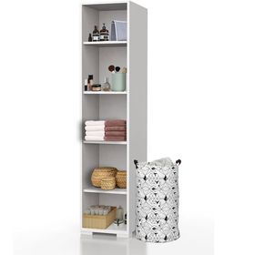 Dekorex Bny120 Beyaz Panjur Kapaklı Banyo Dolabı
